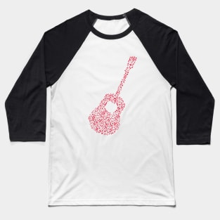 music notes guitar Baseball T-Shirt